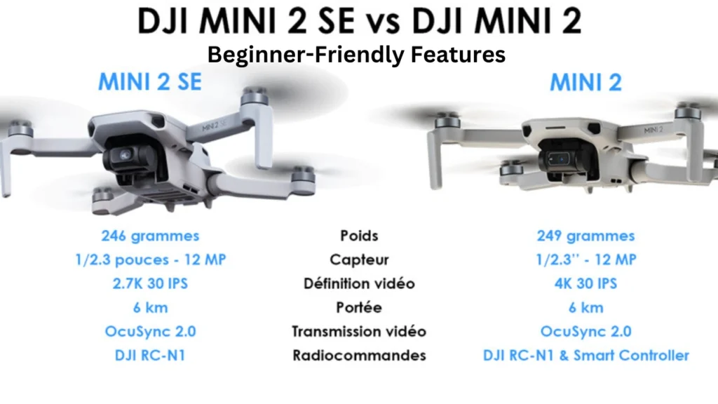 Beginner-Friendly Features DJI Mini 2 vs Mini 2 SE